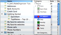 Organizer and 3 notes